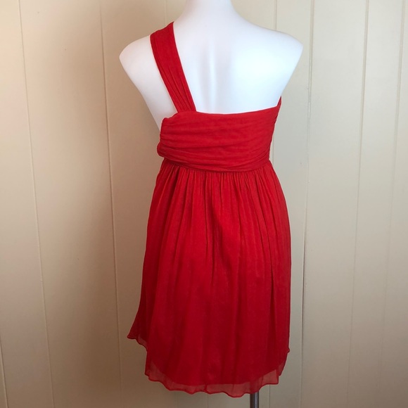 J Crew One Shoulder Sexy Silk Party Dress - Picture 4 of 5